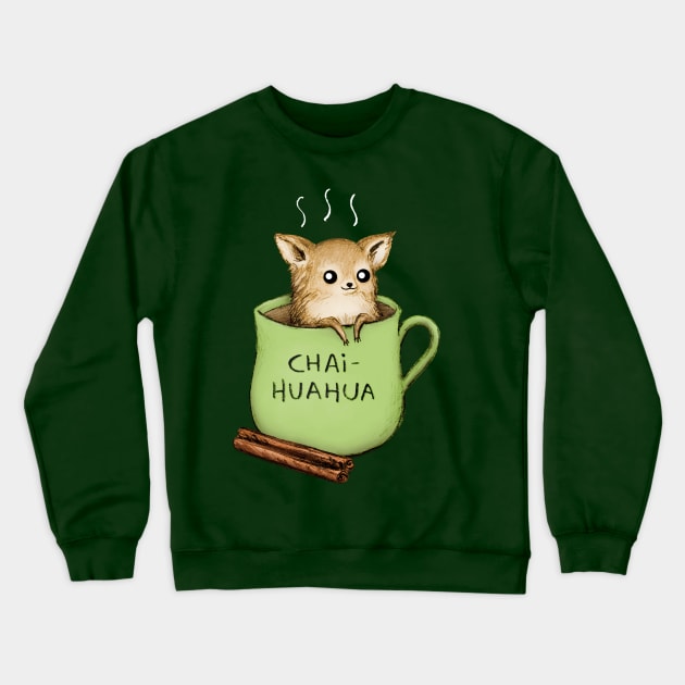 Chaihuahua Crewneck Sweatshirt by Sophie Corrigan